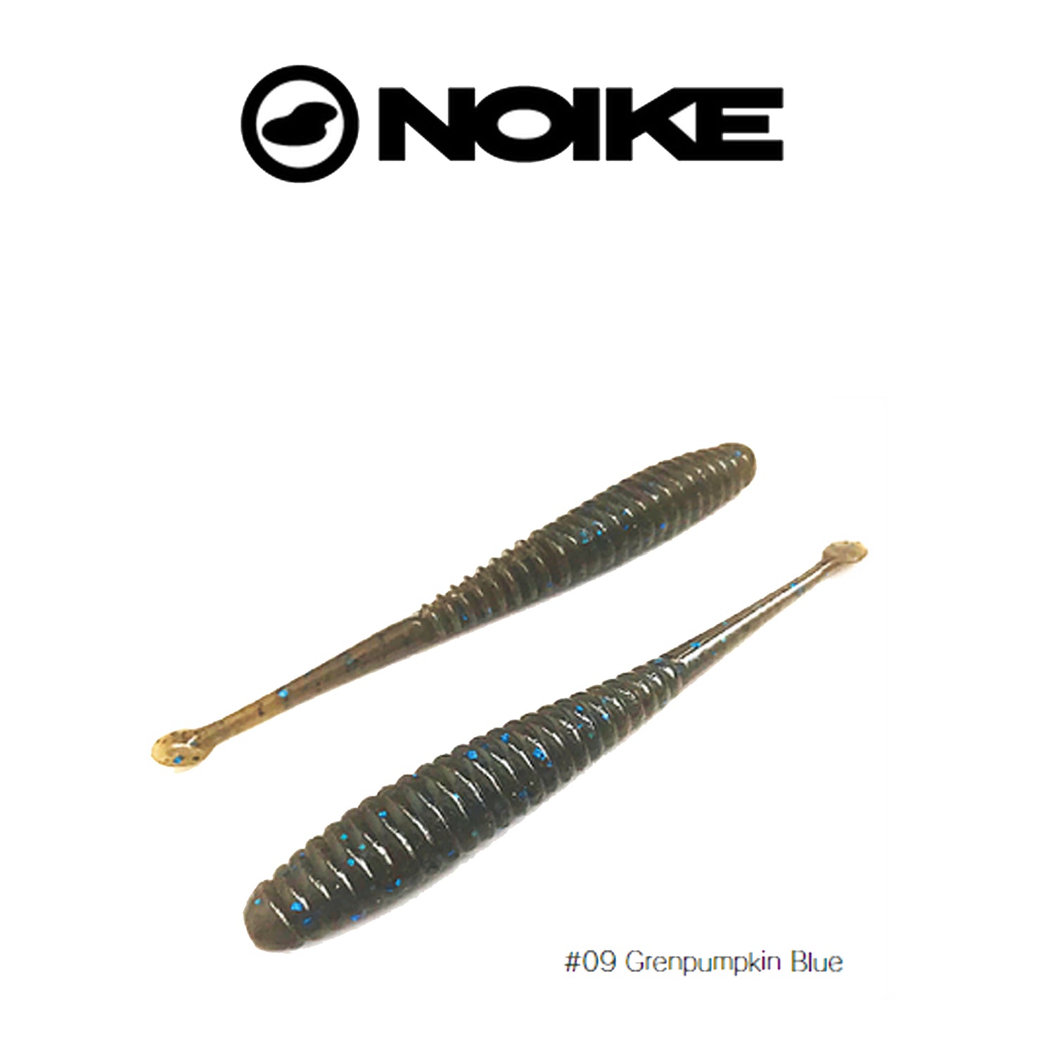 SHAD NOIKE KEMNPA GREEN PUMPKIN BLUE 9.5CM 10BUC/PLIC