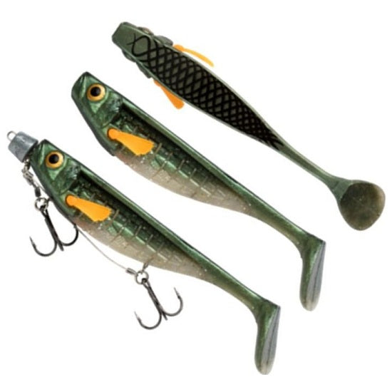 SHAD STORM RIP T-BONE PLUS MONTURA 2 ANCORE NR.2/0 CULOARE OLIVE HERRING OHE 18CM 59G