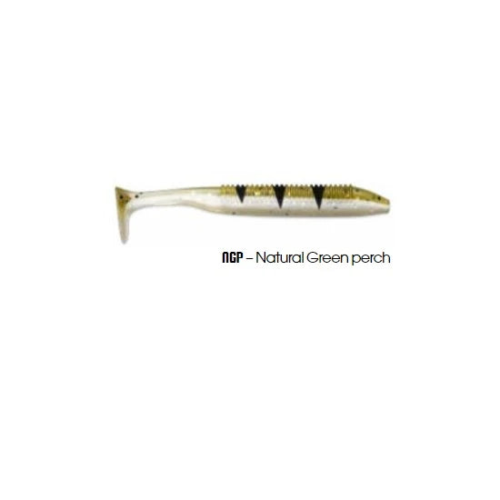 Shad Storm Slop Hopper Natural Green Perch 9cm 4g 4buc/plic