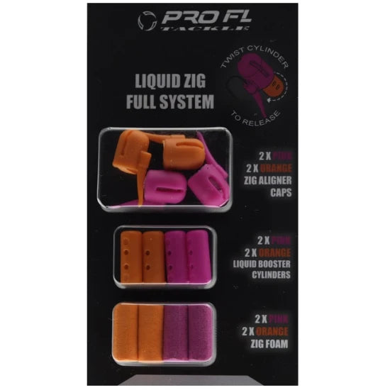 Sistem Complet Zig Rig Pro Fl Pt Lichid Orange Roz