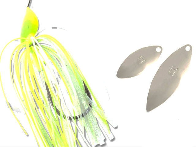 SPINERBAIT COLMIC FLATTER 1/2oz 14gr Chartreuse/White