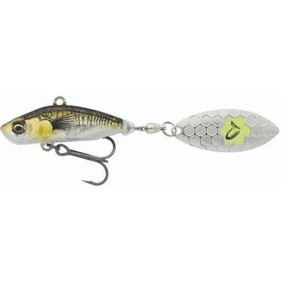 Spinner Savage Gear 3d Sticklebait Tailspin 6.5cm 9g Sinking Green Silver Ayu