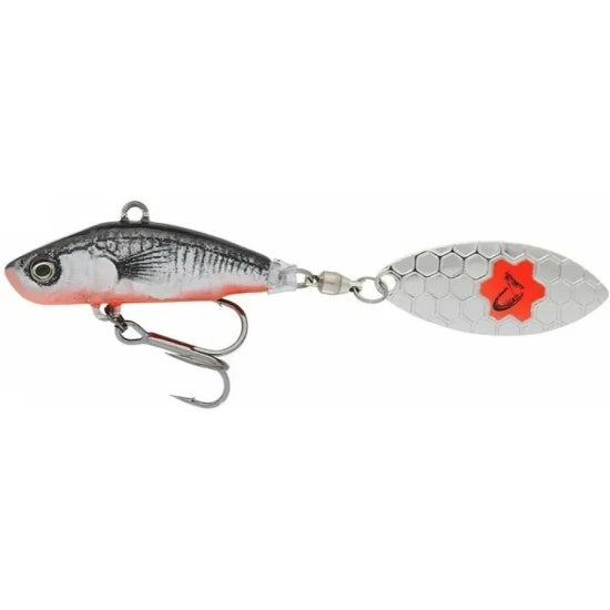 Spinner Savage Gear 3d Sticklebait Tailspin 7.3cm 13g Sinking Black Red