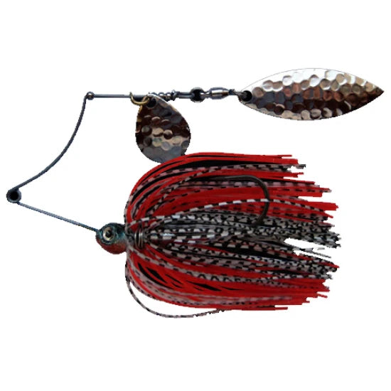 Spinnerbait Bertilure Shallow Killer Colorado-salcie, 7g, Culoare White/black - Red