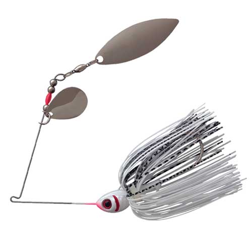 SPINNERBAIT BOOYAH COUNTER STRIKE WHITE/NICKLE