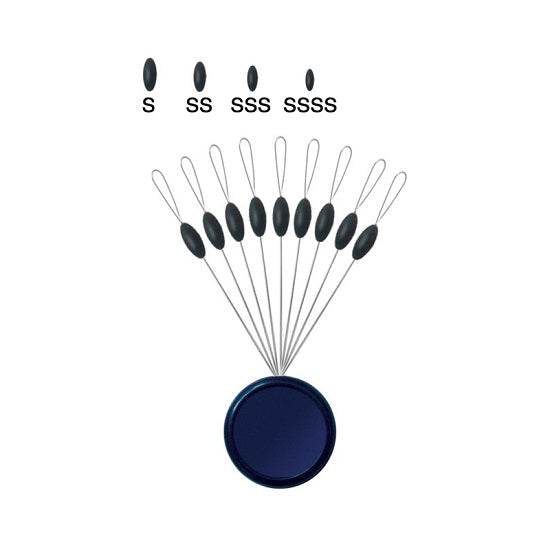 STOPER TRABUCCO OVAL RUBBER STOPPER SS