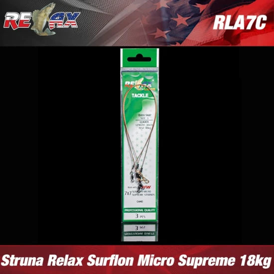 Struna Relax Surflon Micro Supreme Camo 18kg 3buc/plic 35cm