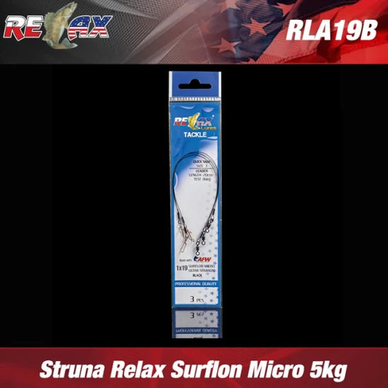 Struna Relax Surflon Micro Ultra Black 3buc/plic 5kg 35cm