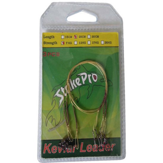 STRUNA STRIKE PRO KEVLAR 15CM/12KG 3BUC/PLIC