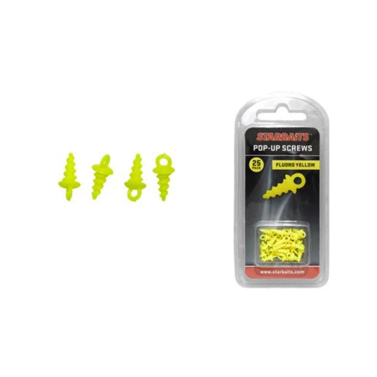 Surub Sensas Pop-up Screws  Carlig Yellow 15buc/plic