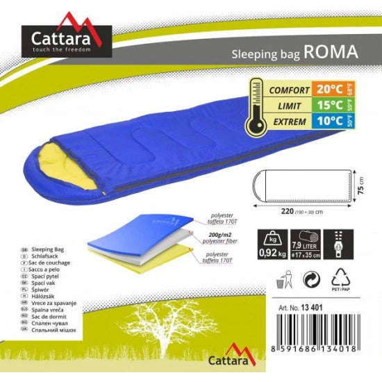 Sac De Dormit Cattara Roma +10c, 220x75cm