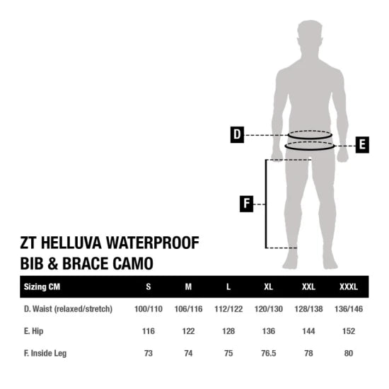 Salopeta Nash Zt Helluva Waterproof Bib And Brace Camo, Marime Xl