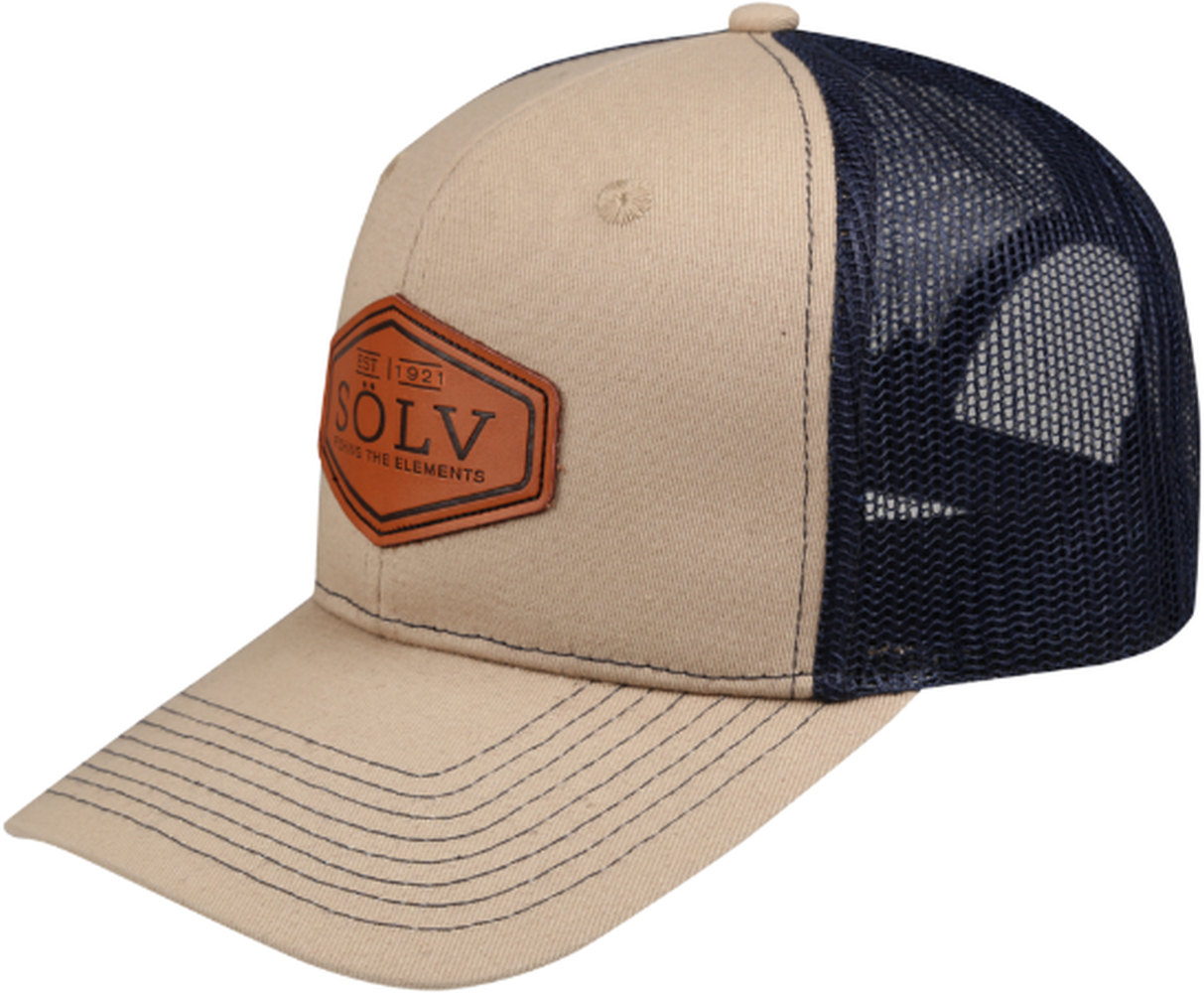 Sapca Abu Garcia Solv Trucker Cap Navy Blue With Beige