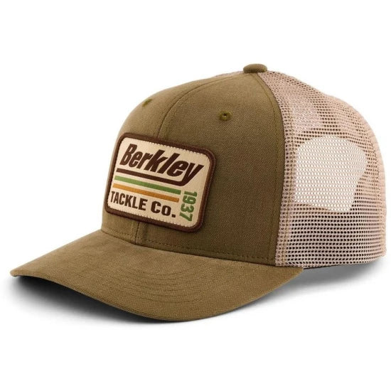 Sapca Berkley Striper Trucker Trucker Olive Khaki