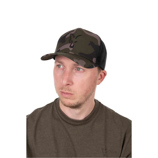 Sapca Fox Black Camo Trucker Cap, Marime Universala