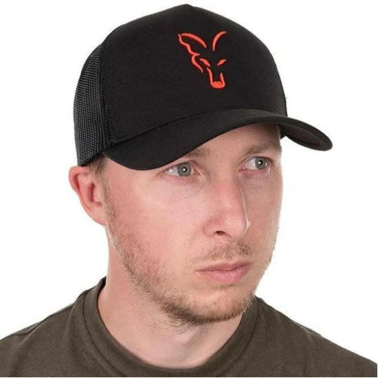 Sapca Fox Collection Trucker Cap Black Orange New