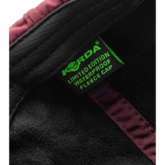 Sapca Korda Fleece Waterproof Cap, Burgundy