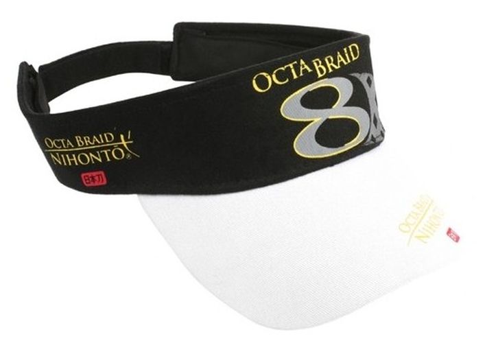 Sapca Mikado Octa Braid Visor Cap, Black White