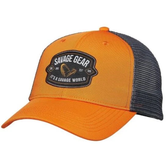 Sapca Savage Gear Badge Trucker Cap, Portocaliu