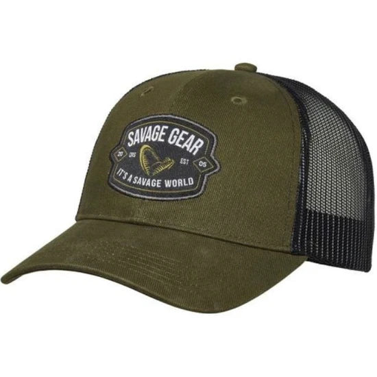 Sapca Savage Gear Badge Trucker Cap, Verde
