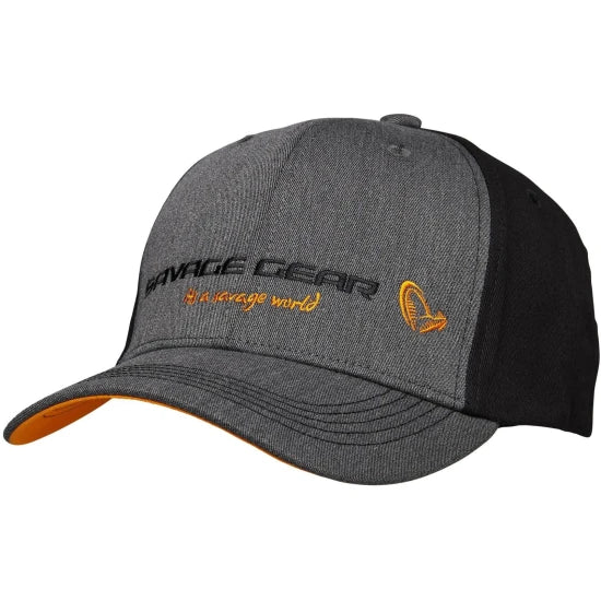 Sapca Savage Gear Strike Cap One Size Gray Melange/black