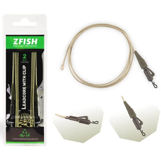 Segmente Zfish Leadcore Lead Clip, 100cm, 2buc/pac