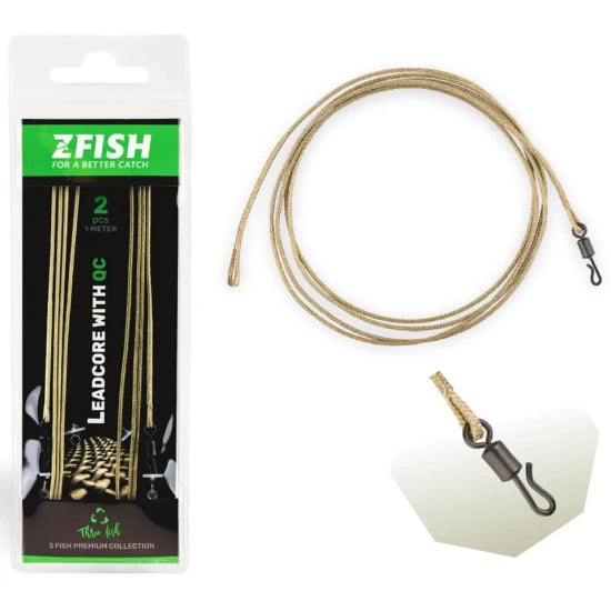 Segmente Zfish Leadcore Qc, 100cm, 2buc/pac