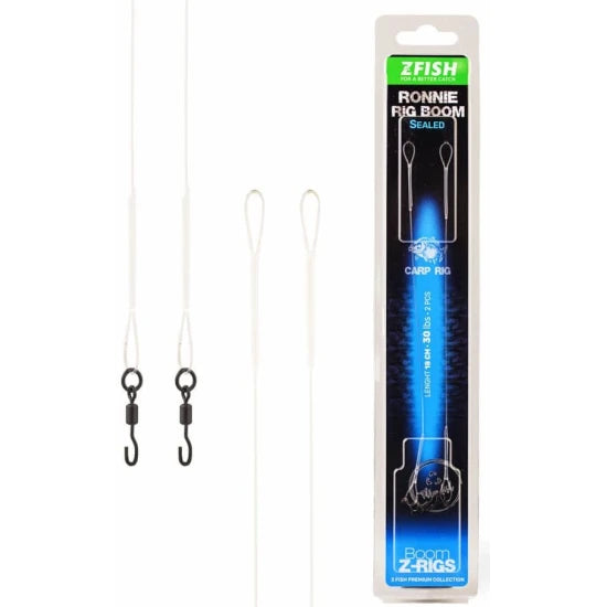 Segmente Zfish Sealed Ronnie Rig Boom, 13.6kg-30lbs, 18cm, 2buc/pac
