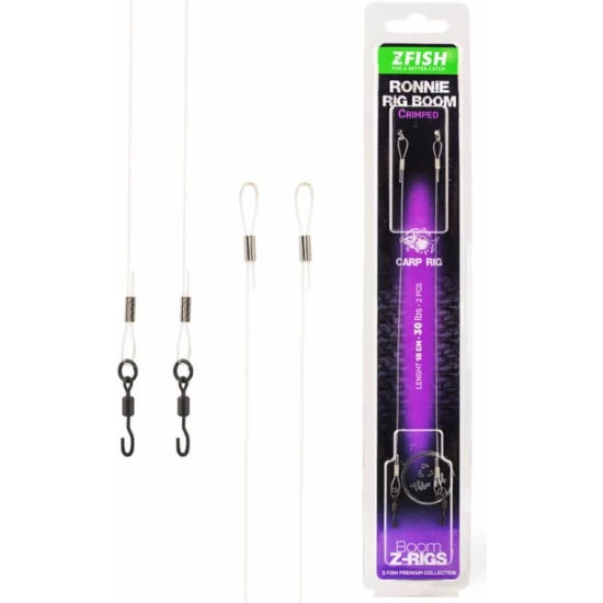 Segmente Zfish Sealed Ronnie Rig Boom Sertizat, 13.6kg-30lbs, 18cm, 2buc/pac