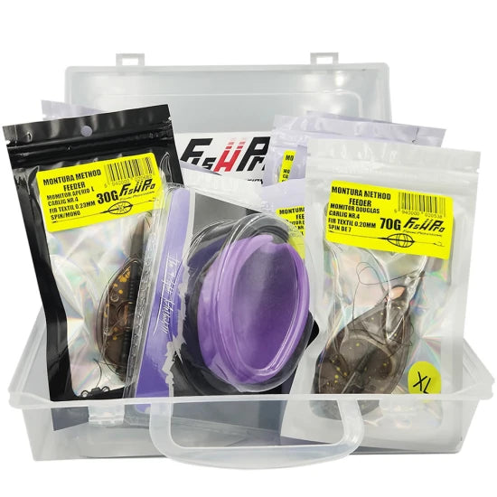 Set 10 Monturi Mikado Method Feeder Xl Cu Matrita Si Valigeta