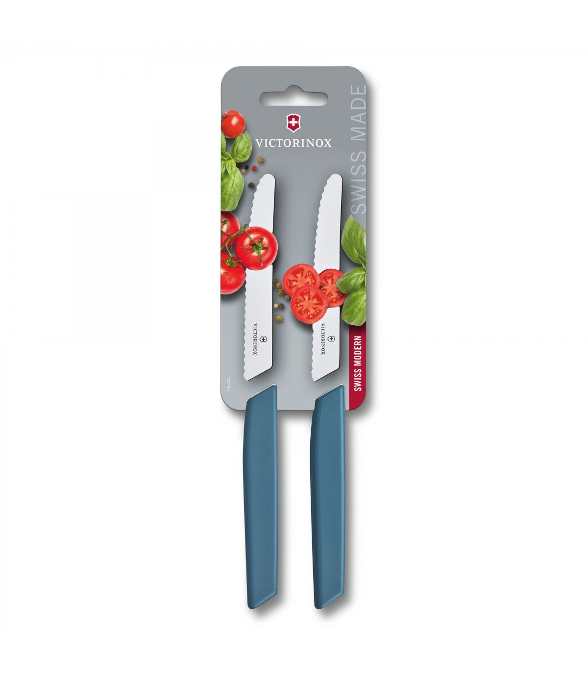 Set 2 Cutite Victorinox Table Knife, Lama Zimtata 11cm, Blue, Blister