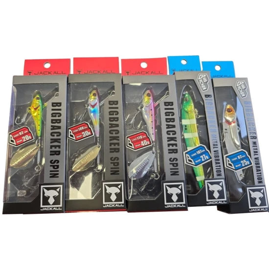 Set 2x Cicada + 3x Spinnertail Jackall Blue-back Fish Value Pack Type C