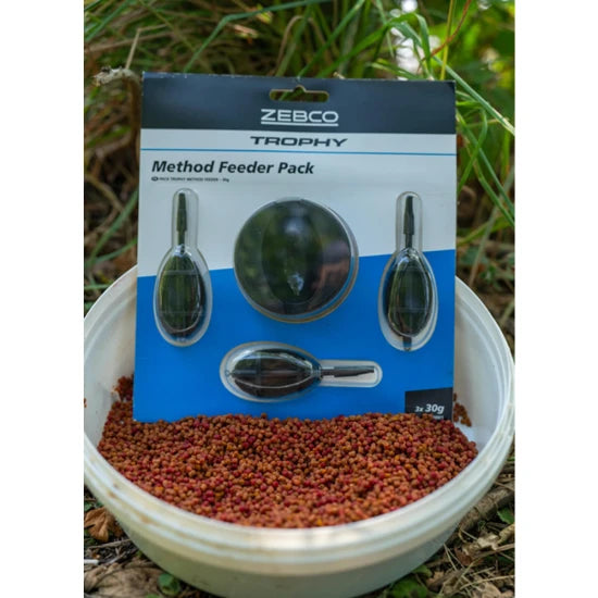 Set 3 Momitoare Si Matrita Zebco Trophy Method Feeder Pack, 30g, 3buc/pac