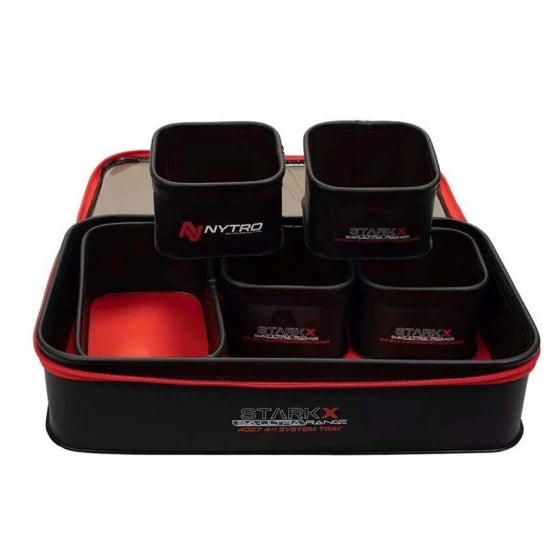 Set 4+1buc Bac / Geanta Accesorii Nytro Starkx System Tray 40x27x8.5cm