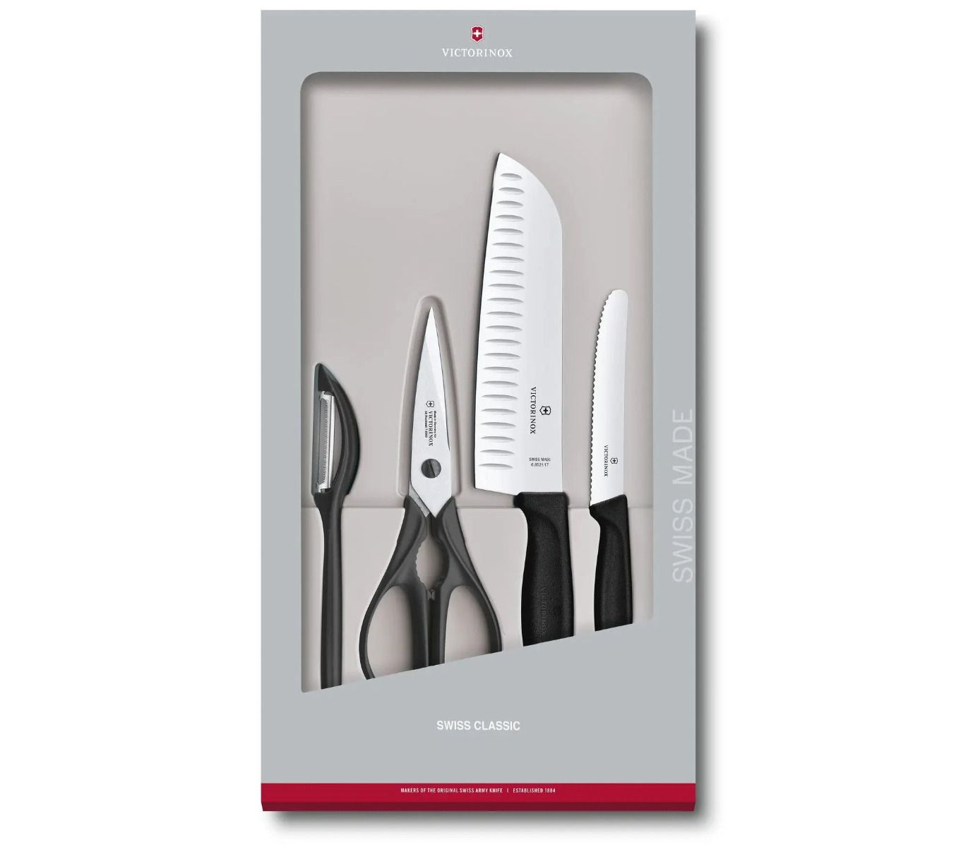 Set 4 Piese Bucatarie Victorinox Swiss Classic, Negru