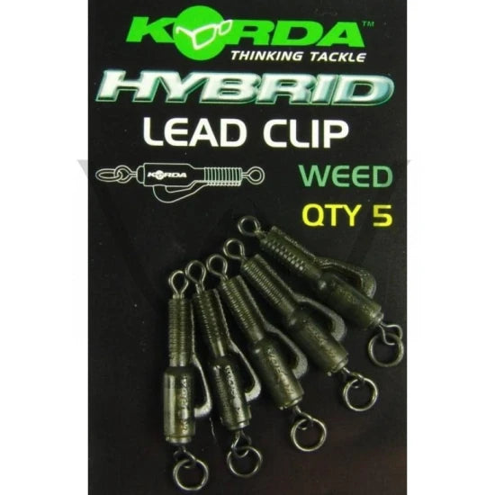 Set 5 Monturi Plumb Pierdut Korda Kit Leadclip Action, Silt
