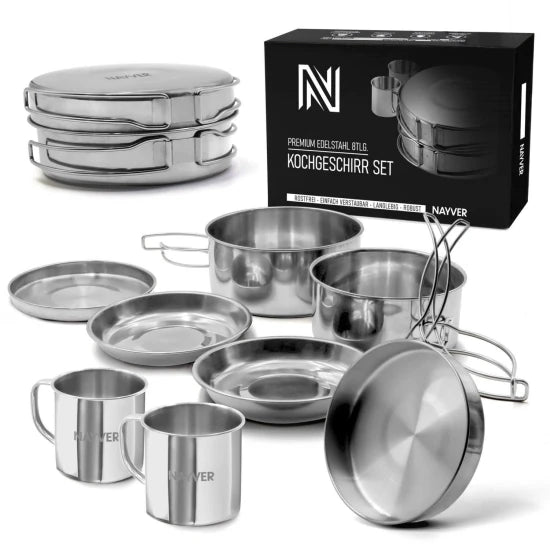 Set 8 Vase Pentru Gatit Nevis Camping Cookware