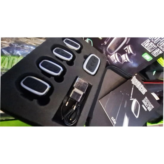 Set Avertizoare Madcat Topcat Cu Statie 4 1 Rosu Verde Albastru Galben