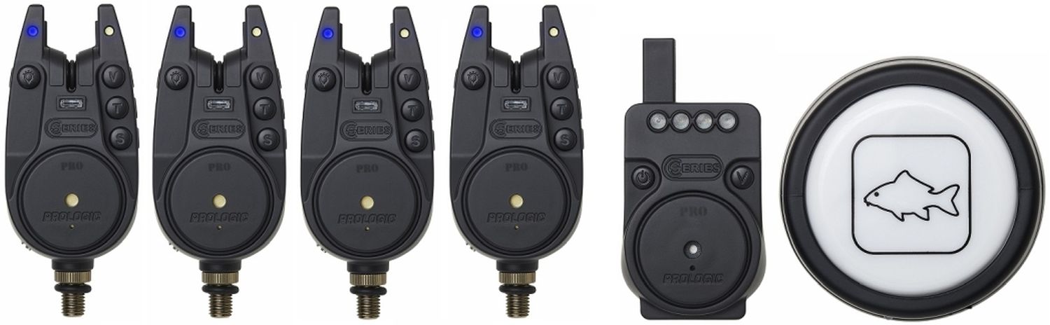 Set Avertizoare PROLOGIC C-Series Pro Alarm Set Fishing Bite Alarm Blue, 4+1+1