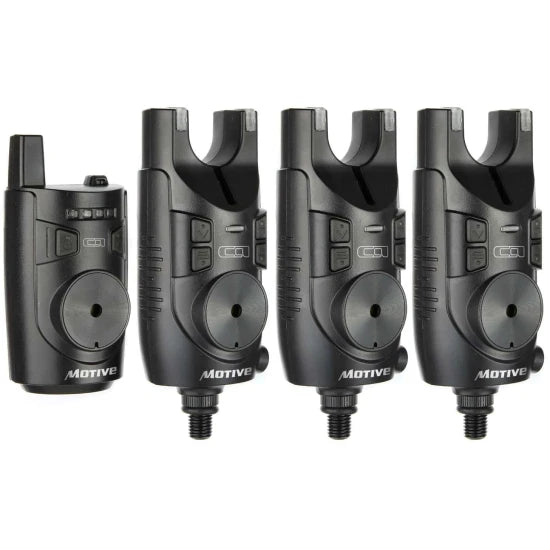 Set Avertizori Carp Academy Motive Carp, Black, 3+1