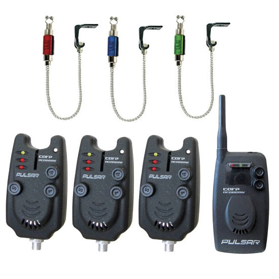 Set Avertizori Carp Academy Pulsar PLUS 3 buc Swinger