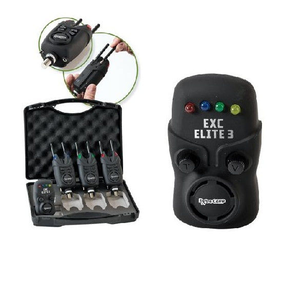 Set Avertizori ExtraCarp + statie EXC Elite + Snag Bar, 3+1