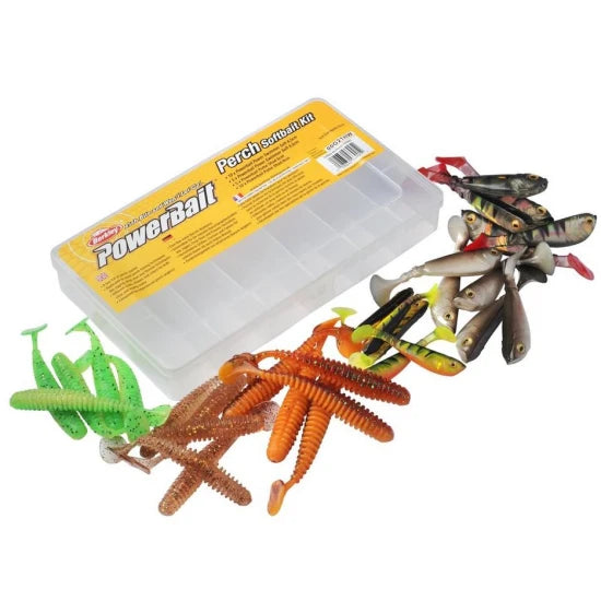 Set Berkley Powerbait Softbait Perch Kit, 30buc/pac