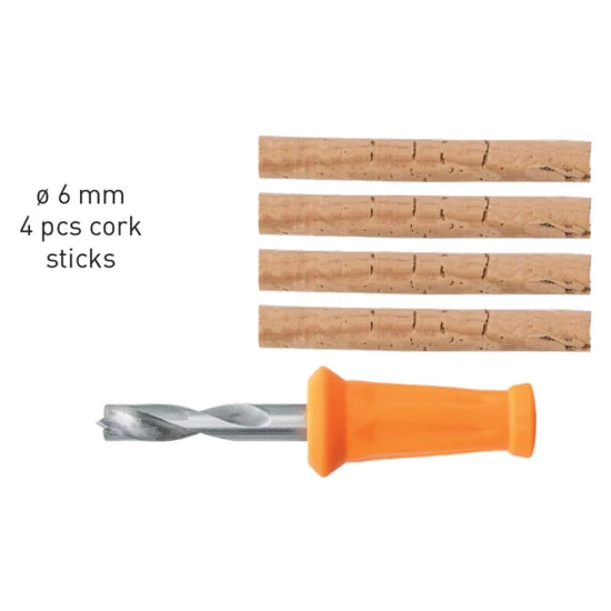 Set Burgiu + Batoane Pluta 6mm Carp Zoom Bait Drill And Cork Sticks