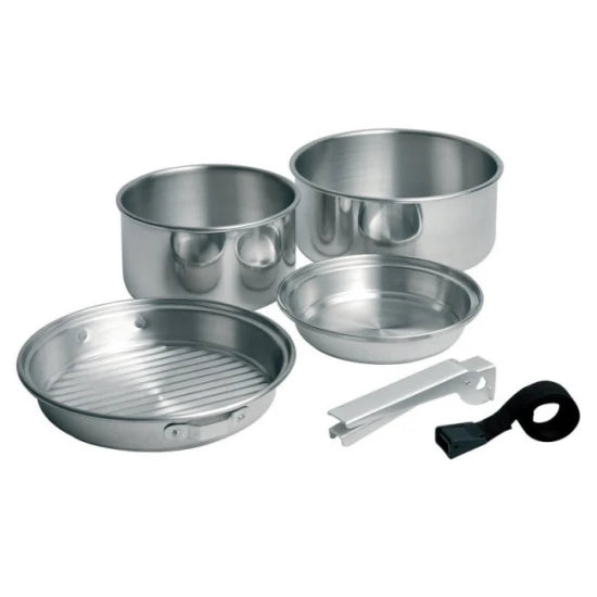 Set  Campingaz 5 Vase Pentru Gatit Din Aluminiu