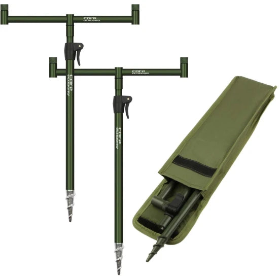 Set Carp Academy Buzzbar Cu Pichet Eco, 2 Posturi, 35-50cm