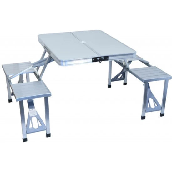 Set Cattara Masa + Scaune 4 Persoane Ravenna Tt13491, Aluminiu, Pliabil