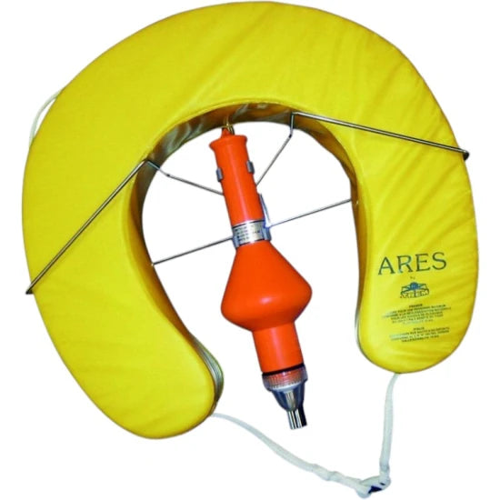 Set Colac De Salvare Potcoava Trem Cu Suport Si Lampa