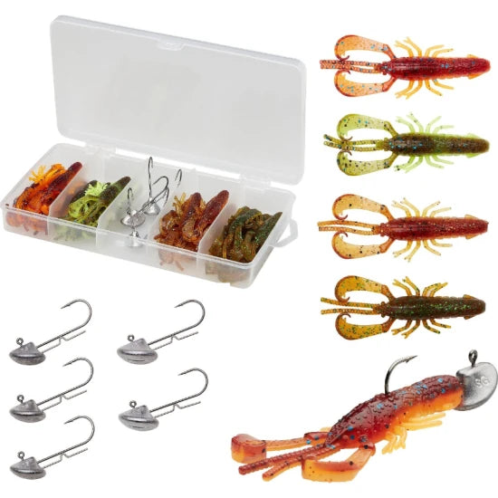 Set Creaturi Savage Gear Reaction Crayfish, Mixed, 7.3cm, 25buc/pac