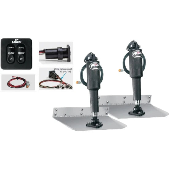Set Flapsuri Electrice Lenco 9"x12" Cu Comutator Senzor
